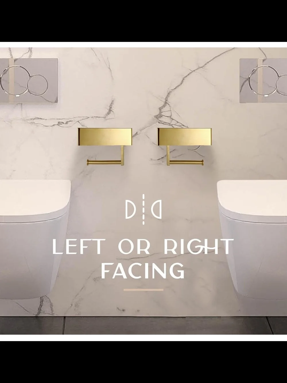 Day Moon Toilet Paper Holder with Shelf, Wipes/Fem Prod Storage Phone Shelf Gold